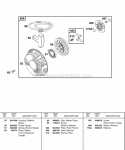 Rewind Starter Diagram and Parts List for  Briggs and Stratton Engine
